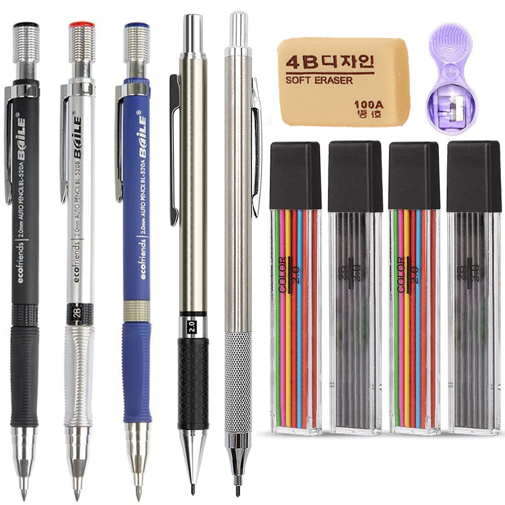 Staedtler Pencil Lumocolor - Matite Meccaniche 2B da 2.0mm, Matite